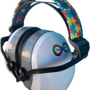 Abafador de Ruido 26 DB Branco para Autistas crianças e adolescentes