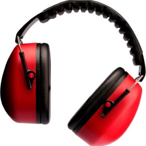 3M, Muffler, Abafador de Som e Ruído, 1 unidade - Vermelho e Preto