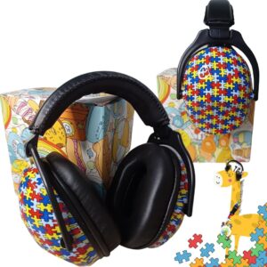 Abafador De Som Ruídos Infantil Adulto Autismo Quebra Cabeca Autista TEA Fone Abafador Protetor de Som