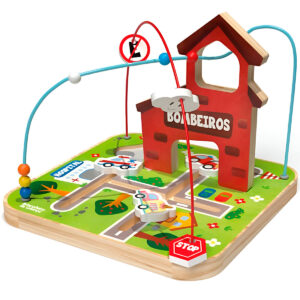 Brinquedo Mini Montanha Aramado Criança Personagens:Bombeiro