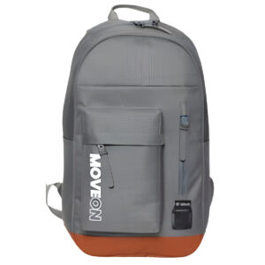 Mochila Unissex Juvenil Cores Escolar Viagem Cor:Cinza