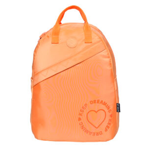 Mochila Escolar Juvenil de Costas Coloridas Passeio Laranja