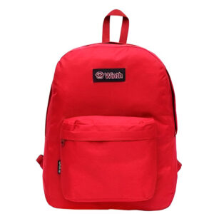 Mochila de Costas Escolar Juvenil Cores Cor:Vinho