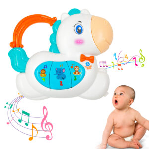 Teclado Piano Musical Bebe Brinquedo  Som Ponei Cavalinho